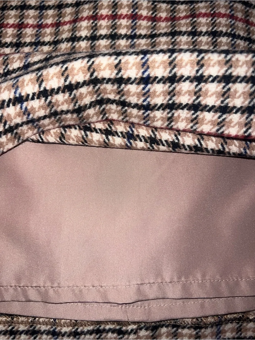 J. Crew Mini Skirt Women's Size 2 Multicolor Wool Houndstooth Plaid Back Zip